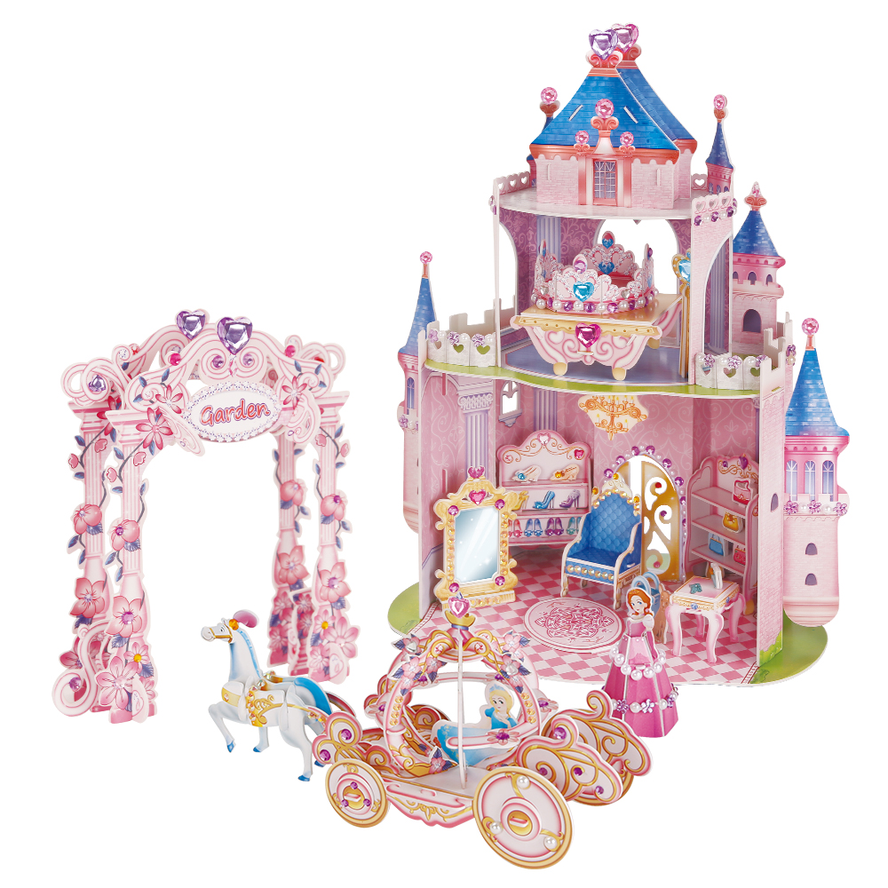 cubicfun-dollhouse-e1623h-princess-secret-garden-puzzle-3d image 2