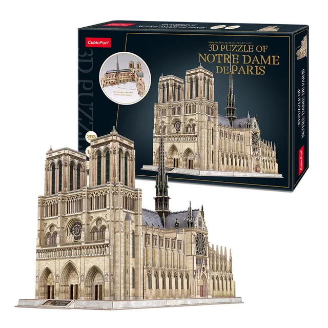 cubicfun-master-mc260h-notre-dame-puzzle-3d-paris image 1