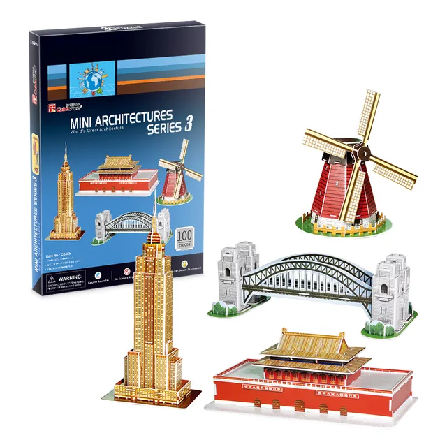 cubicfun-architecture-c086h-mini-series-3-puzzle-3d-monument image 1