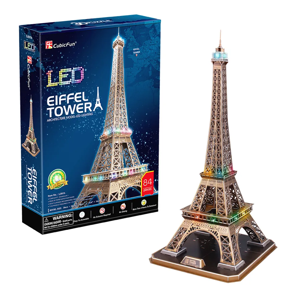 cubicfun-led-lighting-l091h-tour-eiffel-puzzle-3d-lumineux image 1