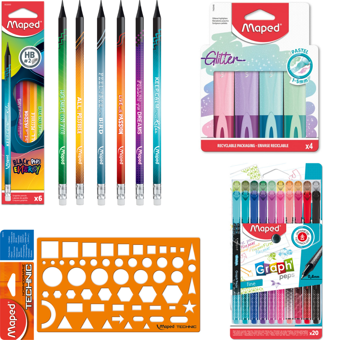 maped-color-peps-crayons-de-couleur-x24-triangulaires image 1