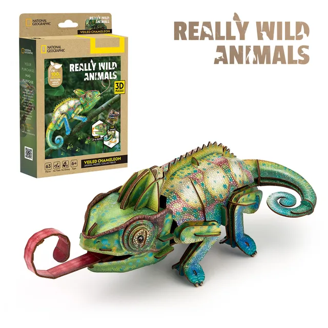 cubicfun-wild-animals-ds1186h-cam-l-on-puzzle-3d-animal image 1