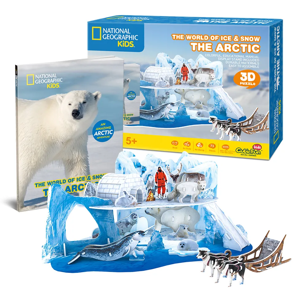 cubicfun-explorer-ds0983h-arctique-puzzle-3d-neige image 1