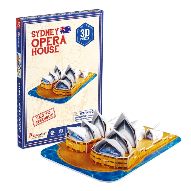 cubicfun-architecture-s3001h-op-ra-de-sydney-puzzle-3d-sans-colle image 1