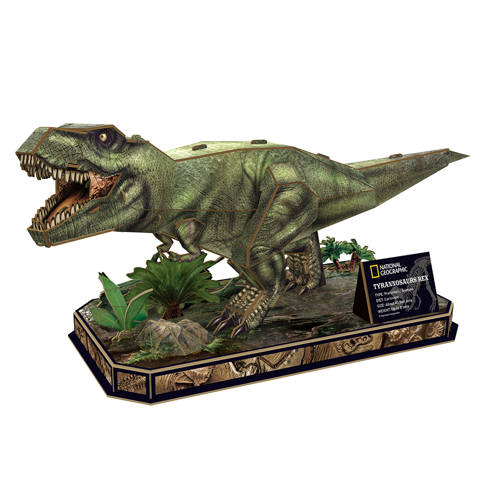 cubicfun-dino-puzzle-ds1051h-tyrannosaurus-rex-puzzle-3d image 2