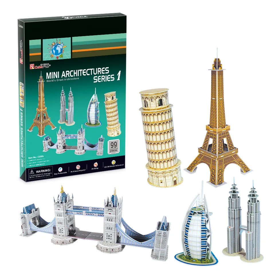 cubicfun-advanced-c056h-mini-architecture-series-1-puzzle-3d image 1