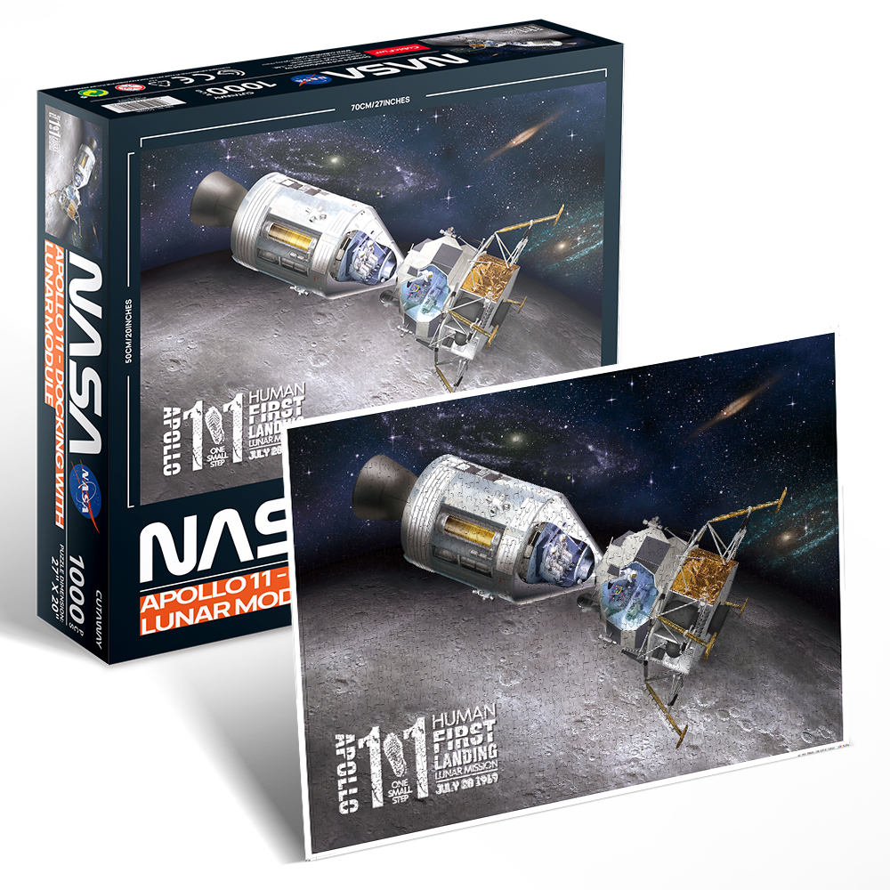 cubicfun-nasa-ds1029h-apollo-11-puzzle-2d-module-lunaire image 1