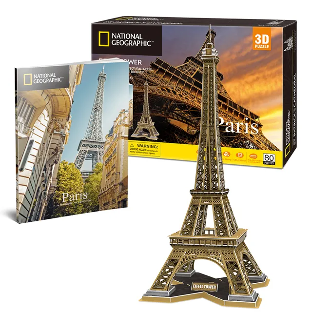 cubicfun-city-traveller-ds0998h-tour-eiffel-puzzle-3d-paris image 1