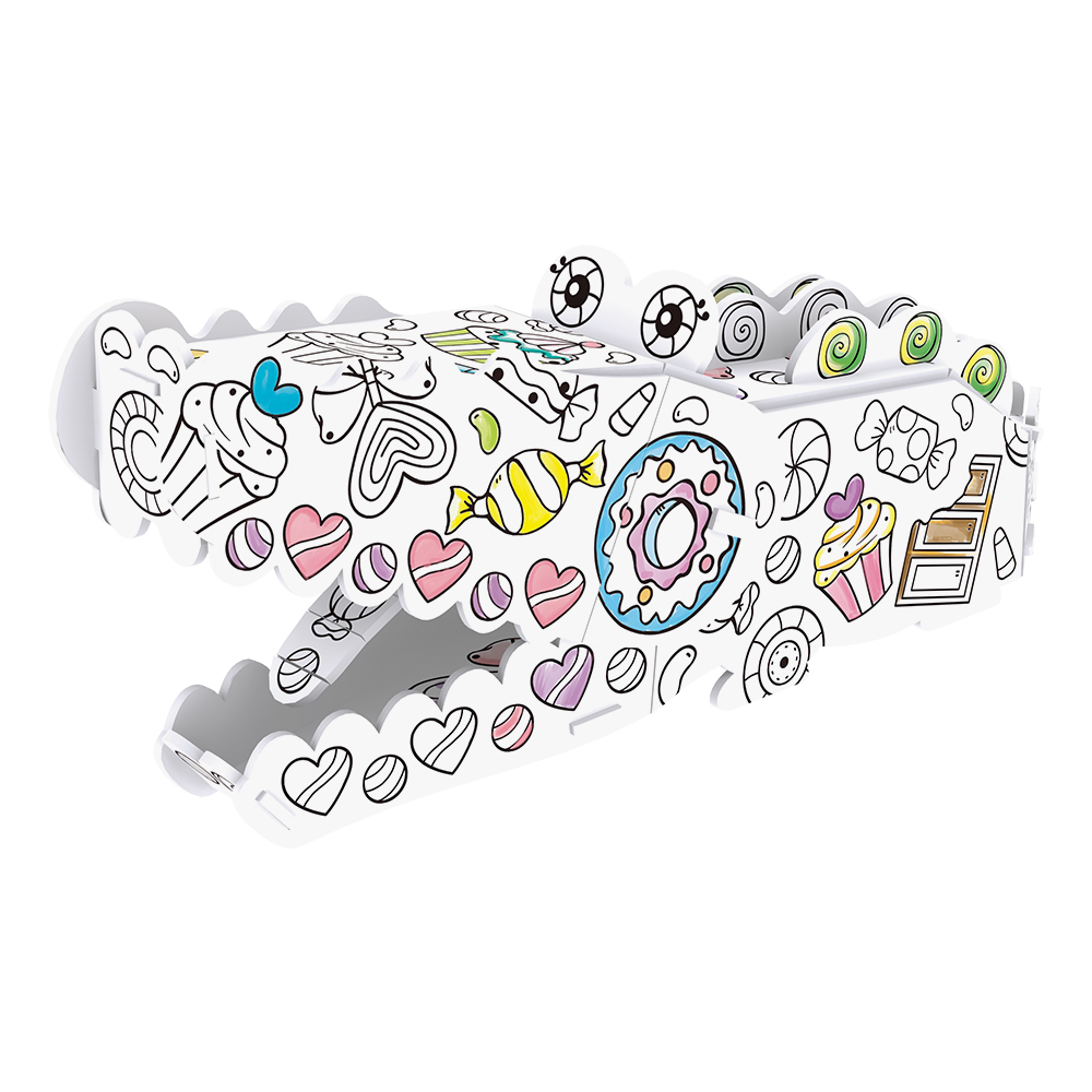 cubicfun-coloring-p697h-crocodile-puzzle-3d-colorier image 2