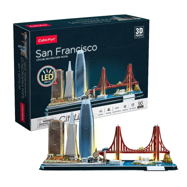 cubicfun-led-lighting-l524h-san-francisco-puzzle-3d-lumineux image 1